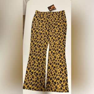 IMAN Global Chic Leopard Print Pants NWT